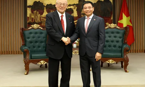 Phó Thủ tướng Nguyễn Văn Thắng tiếp Cố vấn đặc biệt Liên minh Nghị sĩ hữu nghị Nhật Bản-Việt Nam
