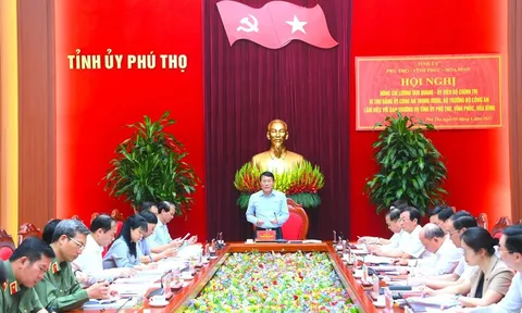 Bộ trưởng Lương Tam Quang làm việc với Ban Thường vụ Tỉnh uỷ Phú Thọ, Vĩnh Phúc, Hoà Bình
