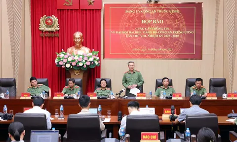 Họp báo thông tin về Đại hội đại biểu Đảng bộ Công an Trung ương lần thứ VIII, nhiệm kỳ 2025- 2030