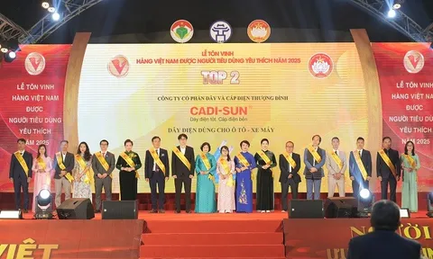 CADI-SUN tiếp tục là thương hiệu được người tiêu dùng yêu thích năm 2025