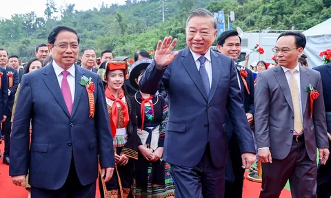 TRỰC TIẾP: Khởi công đồng loạt các trường nội trú liên cấp vùng biên giai đoạn 2