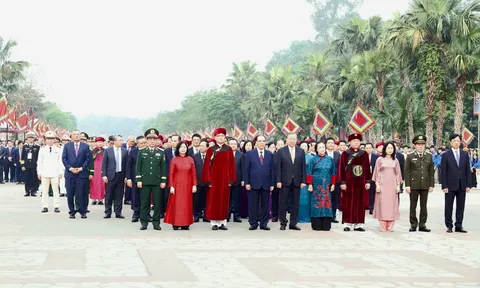 Tổng Bí thư Tô Lâm và lãnh đạo Đảng, Nhà nước dự lễ dâng hương Giỗ Tổ Hùng Vương năm 2026