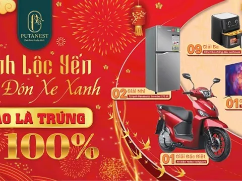 Yến sào Putanest ra mắt sự kiện “Rinh Lộc Yến, Đón Xe Xanh”
