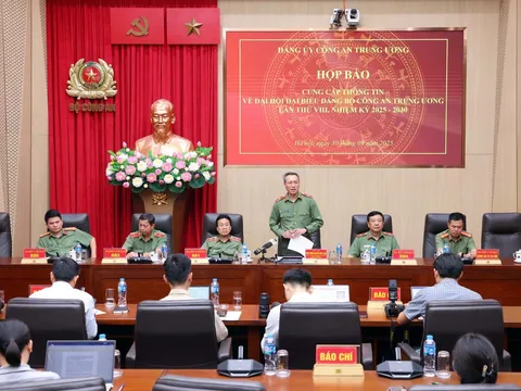 Họp báo thông tin về Đại hội đại biểu Đảng bộ Công an Trung ương lần thứ VIII, nhiệm kỳ 2025- 2030