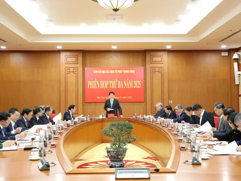 Chủ tịch nước Lương Cường chủ trì Phiên họp thứ ba, Ban Chỉ đạo Cải cách tư pháp Trung ương