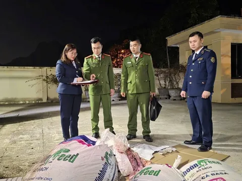 Sơn La tiêu hủy 500 kg sản phẩm động vật các loại không rõ nguồn gốc, xuất xứ