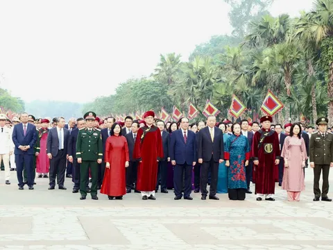 Tổng Bí thư Tô Lâm và lãnh đạo Đảng, Nhà nước dự lễ dâng hương Giỗ Tổ Hùng Vương năm 2026