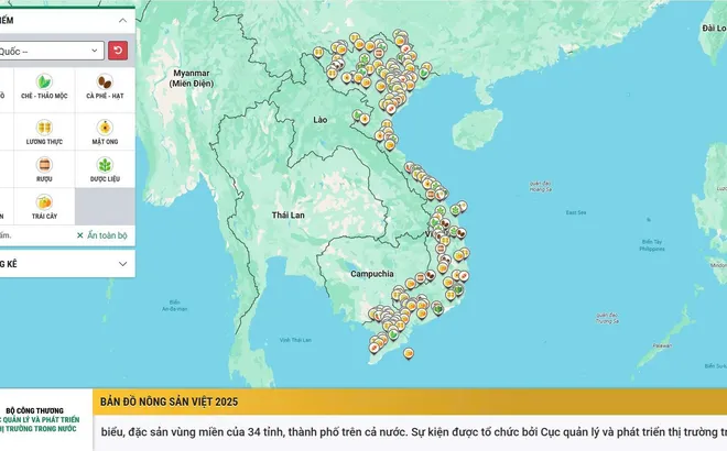 Sắp ra mắt Bản đồ Nông sản Việt